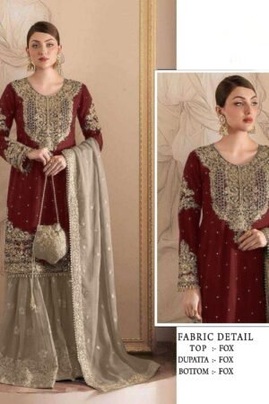 Designer Pakistani Suit with Embroidery