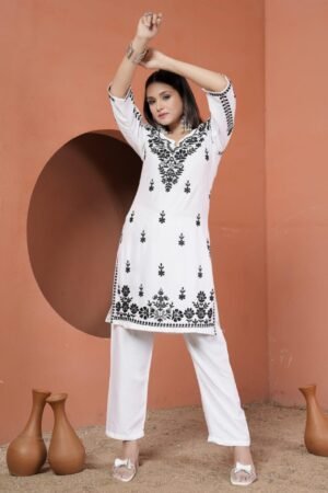 New Concept Of Chikankari kurti