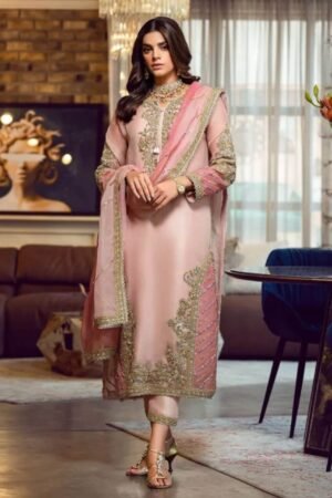 Heavy Fox Georgette with Embroidery