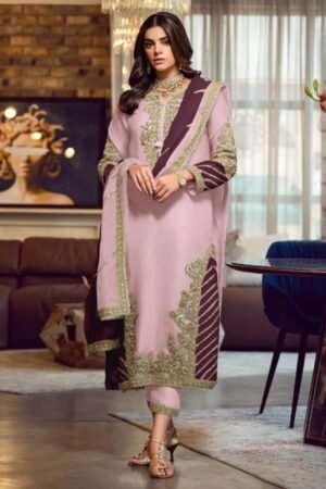 Heavy Fox Georgette with Embroidery